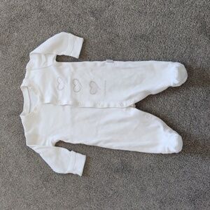 Cotton Baby 3 Months Footsie White Unisex